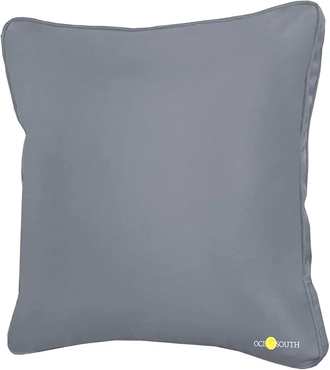 Oceansouth Boat Deck Pillow/Outdoor Waterproof Throw Pillow (Navy Blue, 18" x 18") Cushion Outdoor Furniture Lumbar Back for Chair Patio seat Cover Chairs Home Decor Pillows Waterproof Bed Garden