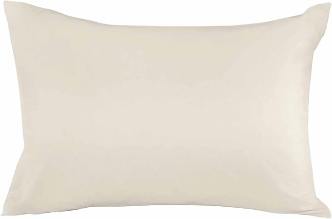 Outdoor Waterproof Throw Pillow Covers Set of 2 Cream Lumbar Pillowcases 20x12 Inches Solid Color Patio Decorative Pillows Cushion Case Patio Pillows for Couch Bed Chair Garden