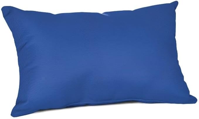 Indoor Outdoor Cabin Lodge True Royal Blue Lumbar Throw Pillow Patio Furniture Cushions Overstuffed with Soft Supportive Poly Fill | All-Weather Fade Water Resistant Plush Comfort 20 x 13 x 6