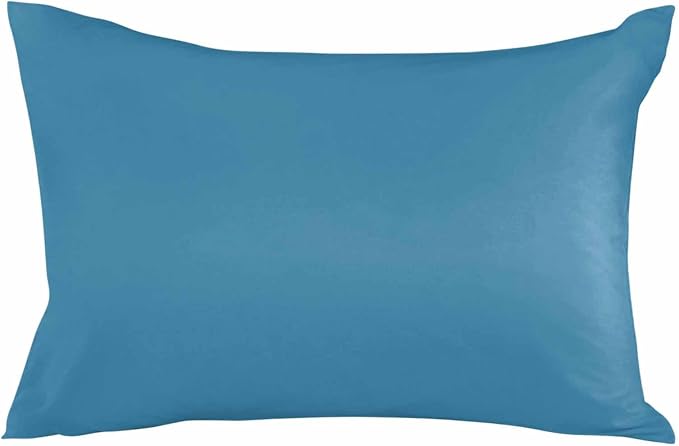 Outdoor Waterproof Throw Pillow Covers Set of 2 Wave Ride Blue Lumbar Pillowcases 20x12 Inches Solid Color Patio Decorative Pillows Cushion Case Patio Pillows for Couch Bed Chair Garden