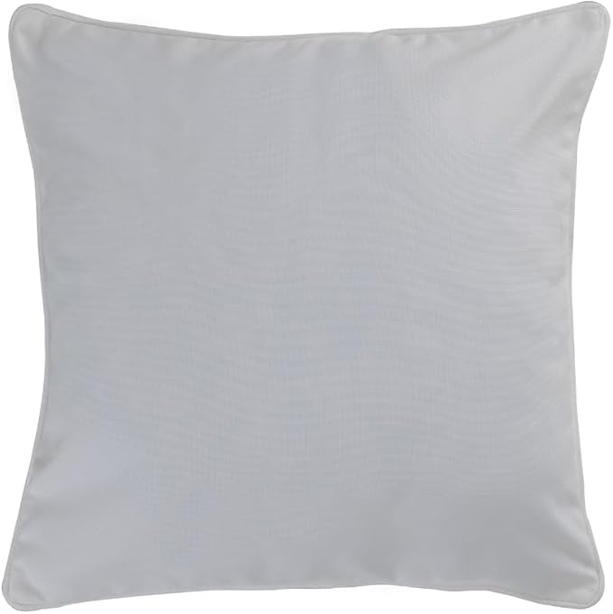 East Green 18 x 18 Waterproof Outdoor Pillow with Insert, White - Premium Olefin Outdoor Accent Pillow for Patio Furniture