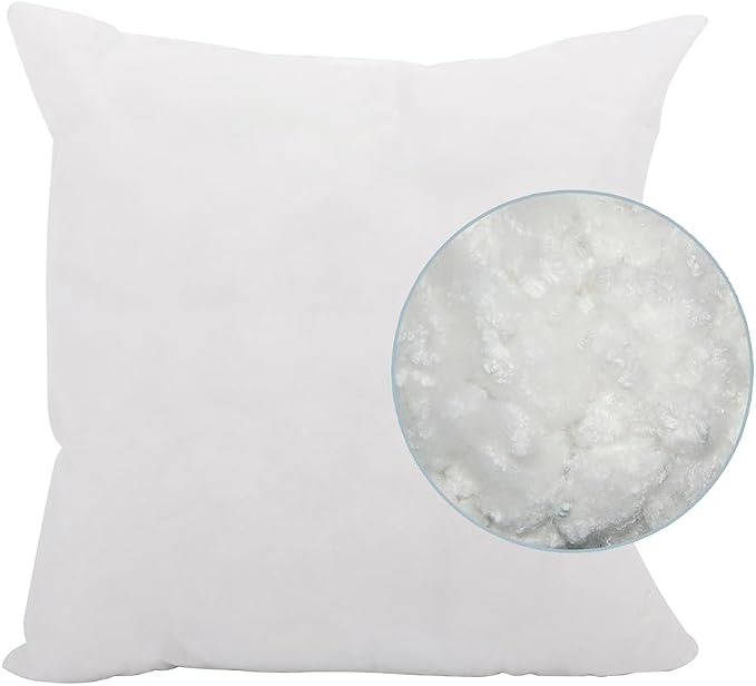 Howard Elliott Collection Fluffy Square Throw Pillow, Premium Stuffer Decorative Comfortable Sleeper Cushion, Soft Square Pillow Insert for Bedroom, Couch & Sofa, 20 x 20 Inch, Sterling Breeze
