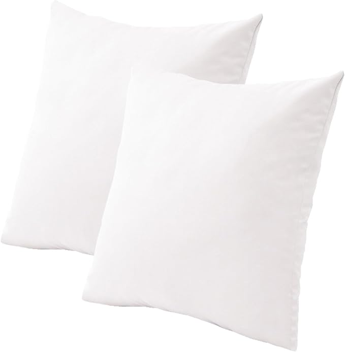 Pack of 2 Outdoor Waterproof Pillow Covers Decorative Throw Pillow Covers Furniture Cushion Cases Spring for Chair Patio Garden Couch Tent Balcony Sofa, White, 28"x28"