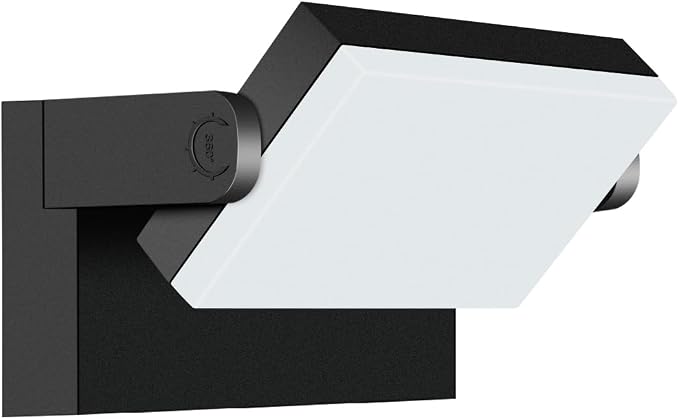 ledmo LED Flood Lights Outdoor 60W - Rotatable 360 Adjustable Head Switch Control Exterior Lighting Fixture Wall Pack Commercial Security 5000K Waterporof Yard Wall Mount Garage Barn Yard Lights