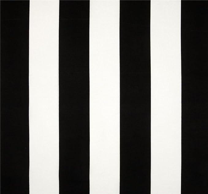 Set of 4 - Indoor/Outdoor Square Decorative Throw/Toss Pillows - Black and White Stripe Fabric & Black and White Aztec Geometric Fabric - Choose Size (17" x 17")