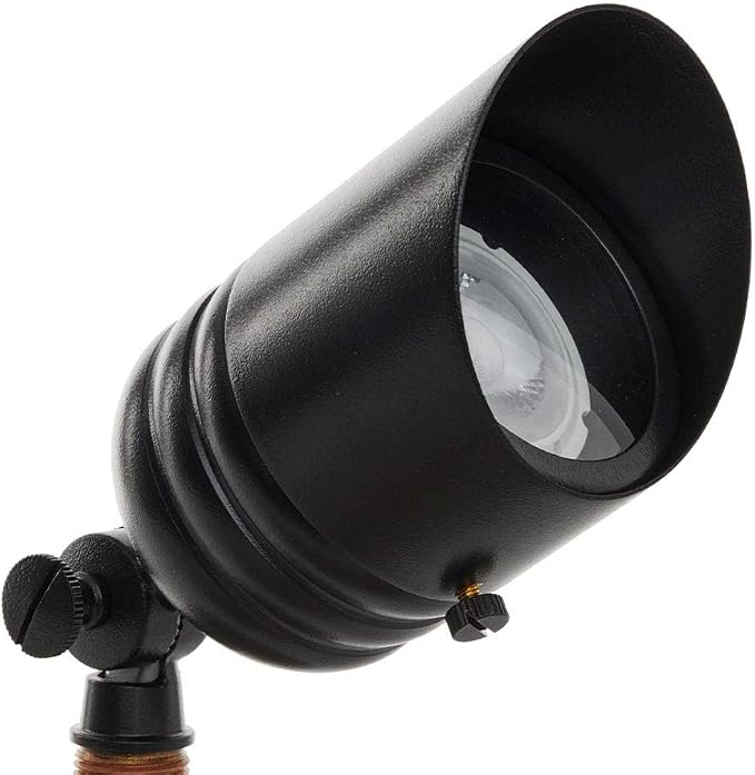 VOLT 20-Pack 12V Fat Boy Outdoor Spotlight (Black) & 5W 2700K MR16 LED Bulb | Solid Brass with Durable Powder Coating, 400 Lumens of Warm White Light, Ideal for Yard, Garden, Trees & House