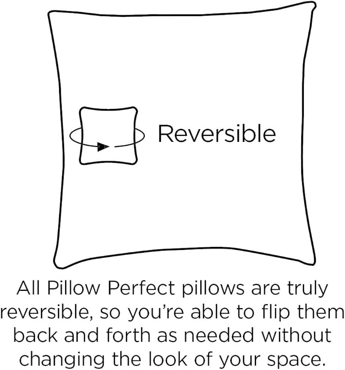 Pillow Perfect Rave Solid Indoor/Outdoor Lumbar Pillow Plush Fill, Weather and Fade Resistant, Lumbar - 11.5" x 18.5",, Grey, 2 Count
