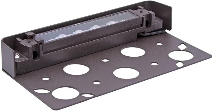 SPW Pro-Trade PT-LL2-BZ-LED Ledge Light 5.7" Length with Mounting Plate Bronze Finish Includes Integrated 0.8W 2700K LED Outdoor Landscape Lighting