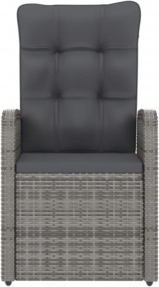 9 Piece Patio Dining Set with Cushions,Outdoor Table Chairs,Kitchen Furniture,Removable, Washable Cushion Covers,Used in Restaurant, Bistro, Coffee Shop,Deck, Backyard, Poly Rattan Gray