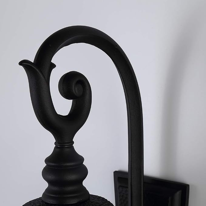 Black Outdoor Wall Lantern, Large Outdoor Porch Light Fixtures