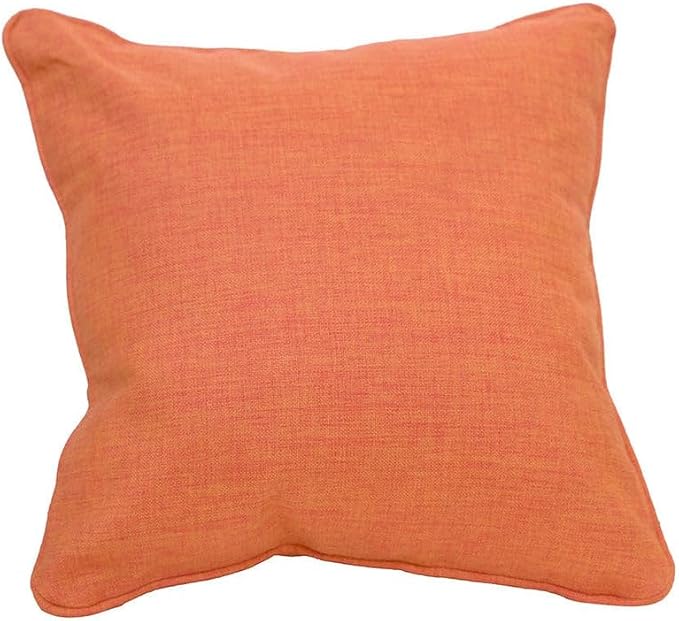 East Green 14 x 14 Square Outdoor Accent Pillow, Set of 2, Coral