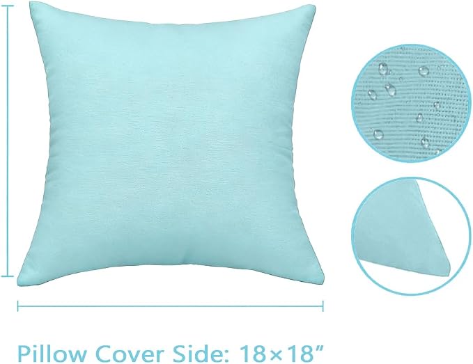 JMGBird Outdoor Throw Pillow Decorative Outdoor Pillows Waterproof | Decorative Pillows Square Pillows with Inserts for Couch, Bed, Sofa, Bench, Chair