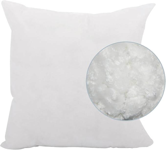Howard Elliott Collection Fluffy Square Throw Pillow, Premium Stuffer Decorative Comfortable Sleeper Cushion, Soft Square Pillow Insert for Bedroom, Couch & Sofa, 20 x 20 Inch, Avanti Black