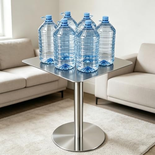 Modern Industrial Small Dining Table, Easy to Clean Bar Table for Outdoor Bistro, Pub, Bubble Tea Shops & Cafes - 50x50x75cm, Perfect for Compact Spaces