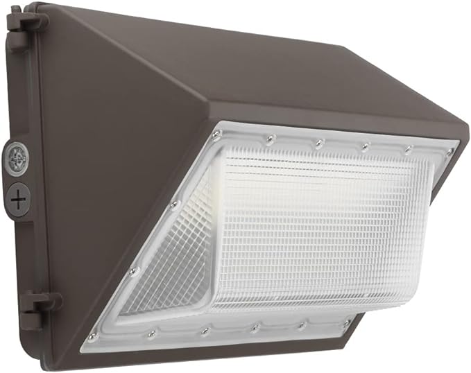 LED Wall Pack with Dusk-to-Dawn Photocell, 60W 7800lm 130lm/W | 5000K Daylight 100-277V IP65 Waterproof Outdoor Wall Light Fixture for House Exterior, Yard, Garage Entrance, ETL Listed