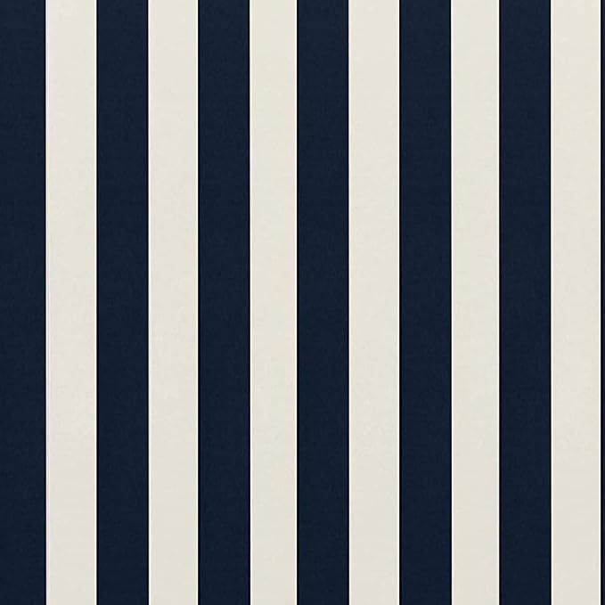RSH DECOR Square Throw Pillows Set of 4, 17" x 17", Outdoor Pillows Waterproof, Outdoor Pillow Covers, Pillow Covers for Couch, Navy and White Stripe & Solid Red, Made in USA