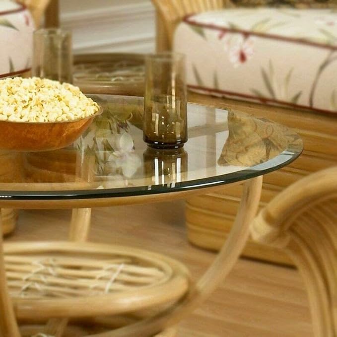 16 Inch Round Tempered Beveled Polished Edge Glass Table Top -1/2” Thick Round Glass Table Top–Heavy Duty, Dining, Coffee, and Office Tables by Fab Glass and Mirror