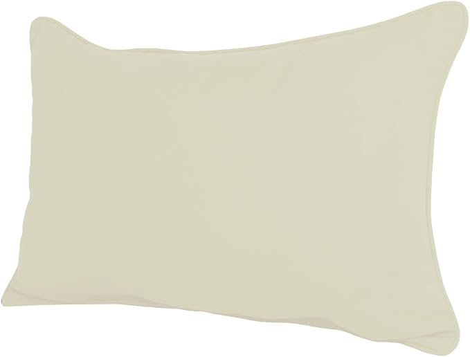 Comfort Classics 22W x 14D x 4H Sunbrella Outdoor Lumbar Pillow Inc. Made in USA (Canvas)