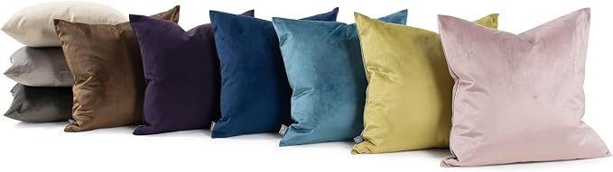 Howard Elliott Collection Fluffy Square Throw Pillow, Premium Stuffer Decorative Comfortable Sleeper Cushion, Soft Square Pillow Insert for Bedroom, Couch & Sofa, 20 x 20 Inch, Bella Pewter
