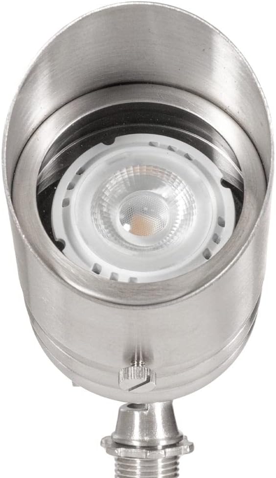 VOLT Fat Boy 12V Stainless Steel Outdoor Spotlight | Lamp Ready, Low Voltage, Ideal for Landscape Lighting of Yard Lawn Garden Patio Trees & House