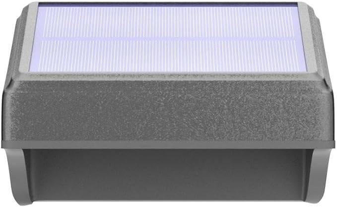 Bridika Solar Fence Lights - Warm White & White, Outdoor Wall & Step Lights, Waterproof for Backyard, Wall, Patio, Deck Railing, Stair (1 Pack)