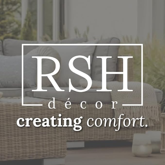 RSH DECOR Square Throw Pillows Set of 4, 17" x 17", Outdoor Pillows Waterproof, Gregoire Fresco, Made in USA