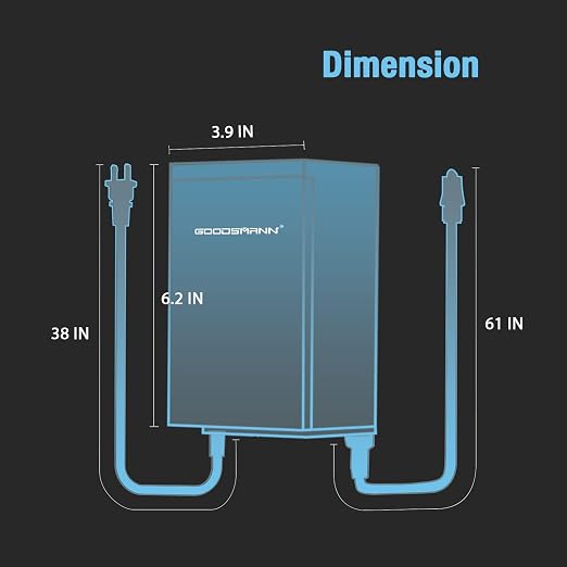 45W Low Voltage Transformer Landscape Lighting Transformer for Low Voltage Landscape Lights with Photo Sensor Timer Function 9920-9045-01