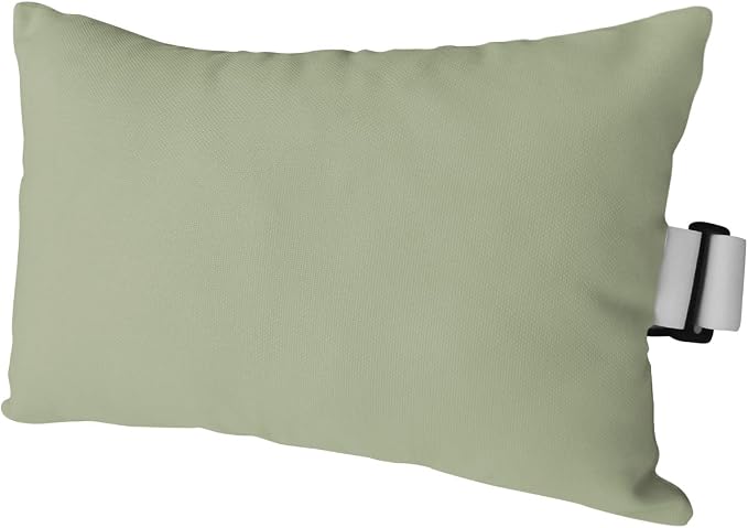 DecorLovee Sage Green Outdoor Recliner Pillows for Head, Modern Sage Green Waterproof Chair Pillow with Elastic Stripe, Farmhouse Chaise Lounge Headrest Pillow for Patio/Beach/Pool 1Pack, 11"x16"