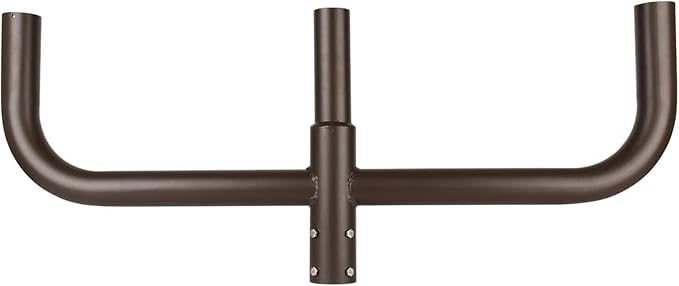 180 Degree Quad Bullhorn Tenon Adapte for 3 Lights,Outdoor Light Mounting Bracket for Round Pole,Triple Tenons for LED Parking Lot Light with Slip Fitte Mounting