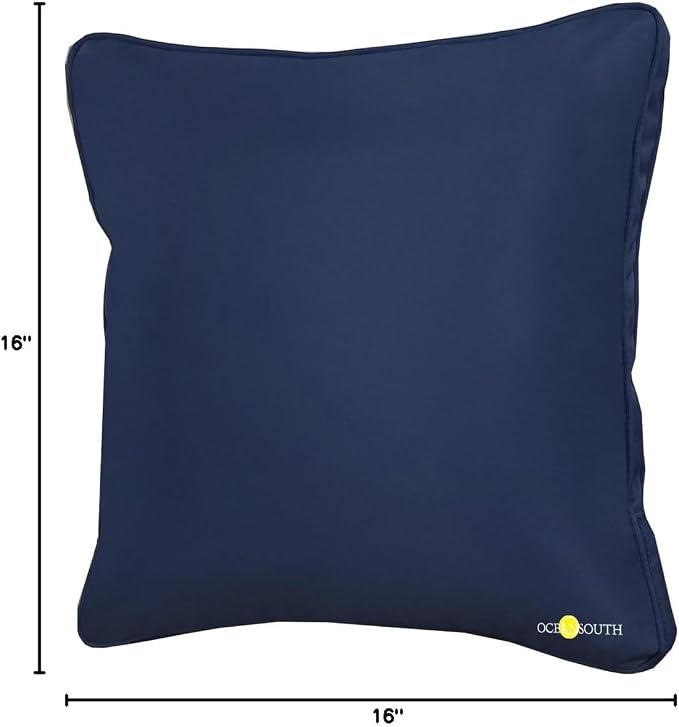 Oceansouth Boat Deck Pillow/Outdoor Waterproof Throw Pillow (Maroon, 20 x 20) Cushion Outdoor Furniture Lumbar Back for Chair Patio seat Cover Chairs Home Decor Pillows Waterproof Bed Cases Garden