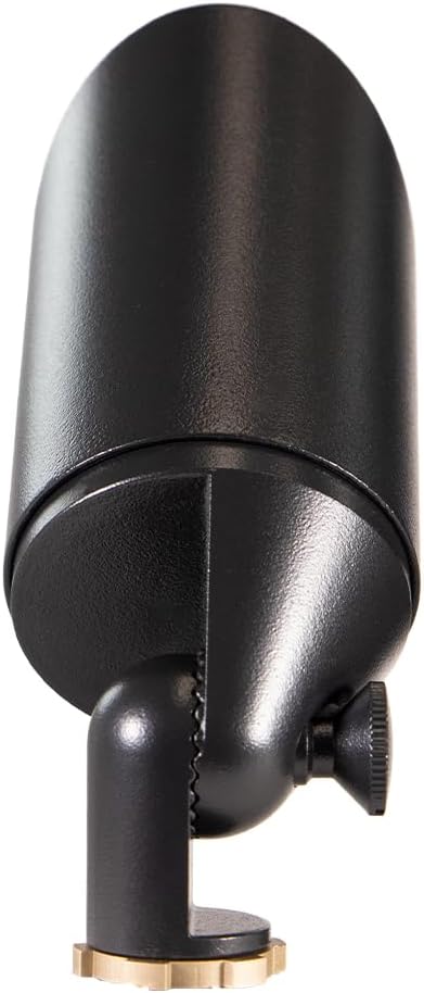 VOLT 20-Pack 12V Top Dog Outdoor Spotlight (Black) & 5W 3000K MR16 LED Bulb | Solid Cast Brass with Durable Powder Coating, 400 Lumens of Modern White Light, Ideal for Yard, Lawn, Garden, Trees & House