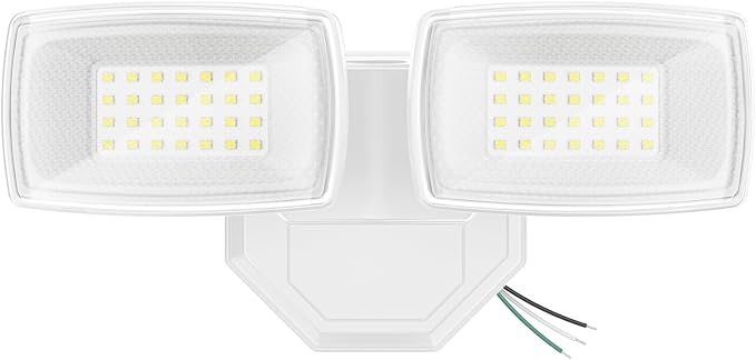 Onforu 3200LM Flood Lights Outdoor, 32W 6500K LED Security Light Switch Controlled, IP66 Waterproof Outdoor Lights, Wall Mount Exterior Flood Light with 2 Adjustable Heads Floodlights Outside