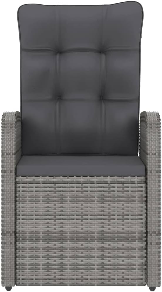 11 Piece Patio Dining Set with Cushions,Outdoor Table Chairs,Kitchen Furniture,Removable, Washable Cushion Covers,Used in Restaurant, Bistro, Coffee Shop,Deck, Backyard, Poly Rattan Gray