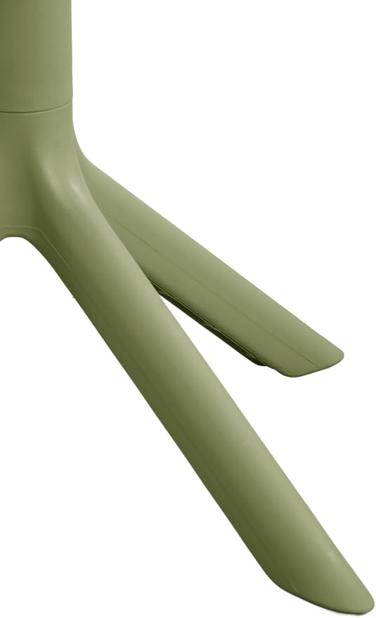 Christopher Knight Home Elshore Patio Bistro Table, Outdoor Plastic Round Table with Pedestal Base, Compact Bistro Table for Garden/Balcony/Poolside, Modern Coffee Table, Accent Table, Sage Green