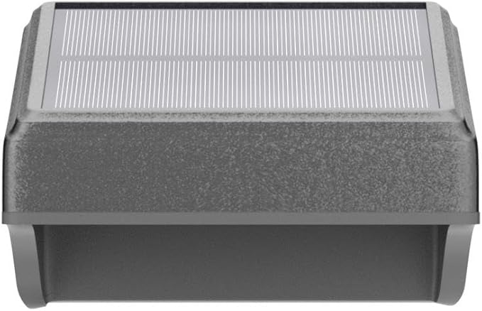 Bridika Solar Fence Lights, Outdoor Waterproof Warm White & Color Glowt, LED, for Backyard, Patio, Deck Railing, Stair Handrail, Pool and Wall (8 Packs)