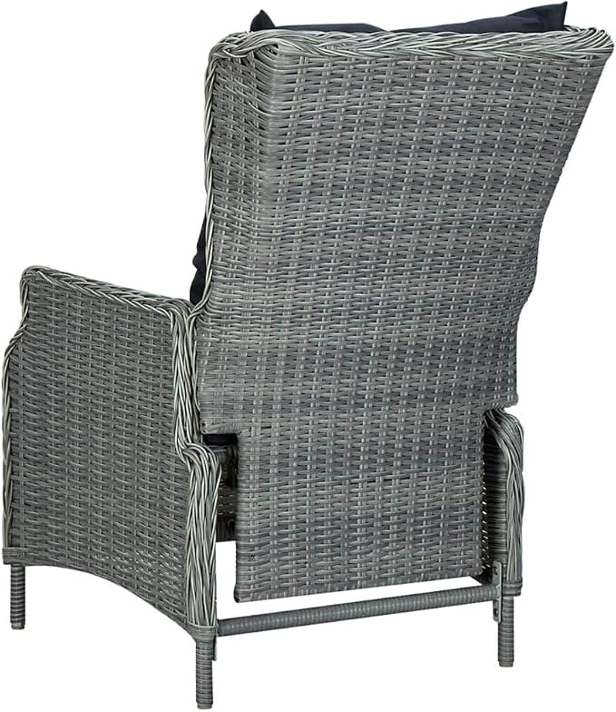 Patio Set,Backyard Furniture,deep Seating Outdoor Furniture,7 Piece Patio Dining Set with Cushions Poly Rattan Light Grayoutdoor Furniture Ottoman,Patio Chairs with Ottomans,