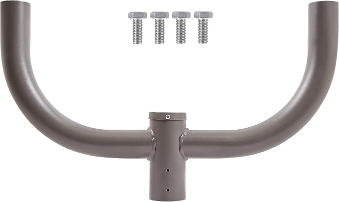 Double Bullhorn Light Mount 180 Degree L Bracket for 2 Pack Outdoor LED Shoebox Area Lights