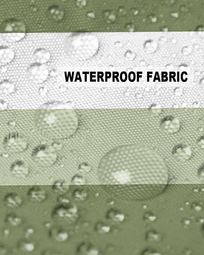 Pack of 2 Ombre Green Stripe Outdoor Pillow Waterproof Covers 18x18 inch, Geometric Art Polyester Throw Pillow Covers Garden Cushion Decorative Case for Patio Couch Decoration