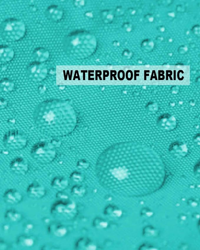 Outdoor Waterproof Throw Pillow Covers Set of 2 Aqua Green Pillowcases 20x20 Inches Simple Style Patio Decorative Pillows Cushion Case Patio Pillows for Couch Bed Chair Garden