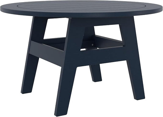 Outdoor Coffee Table, Navy – Durable Recycled Plastic Table, All-Weather