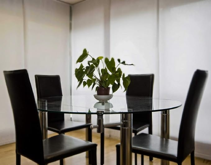 Round Clear Tempered Glass Table Top 36 Inch with 1/2 Inch Thick Ogee Polished Edge Ideal for Tables Desks Workspaces and Outdoor Furniture by Fab Glass and Mirror