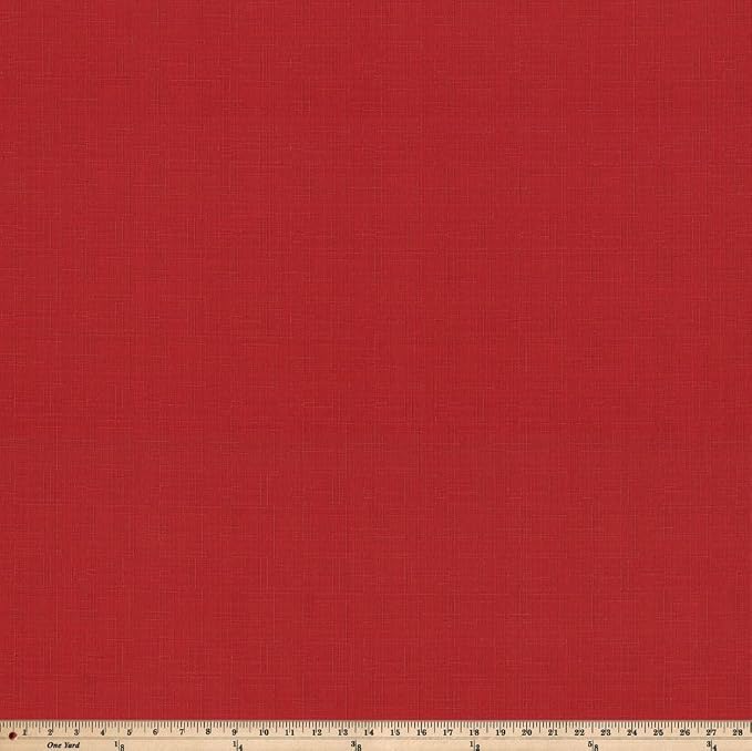 Pillow Perfect Solid Twill Indoor/Outdoor Tufted Wicker Chair Pad with Ties, 17" x 17.5", 2 Count, Red Splash Flame