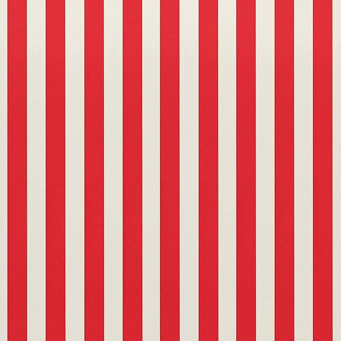 RSH DECOR Square Throw Pillows Set of 4, 17" x 17", Outdoor Pillows Waterproof, Outdoor Pillow Covers, Pillow Covers for Couch, Red and White Stripe & Solid Navy, Made in USA