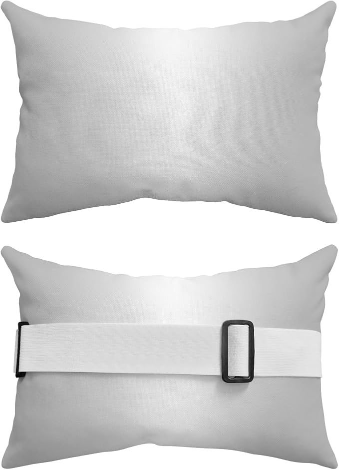 Pack of 4 Outdoor Lumbar Pillow Covers 12x20 Inch, Grey Ombre Waterproof Throw Pillow Covers Set, Aesthetics Modern Abstract Art Gradient Indoor&Outdoor Decorative Cushion Cases for Patio Porch Car
