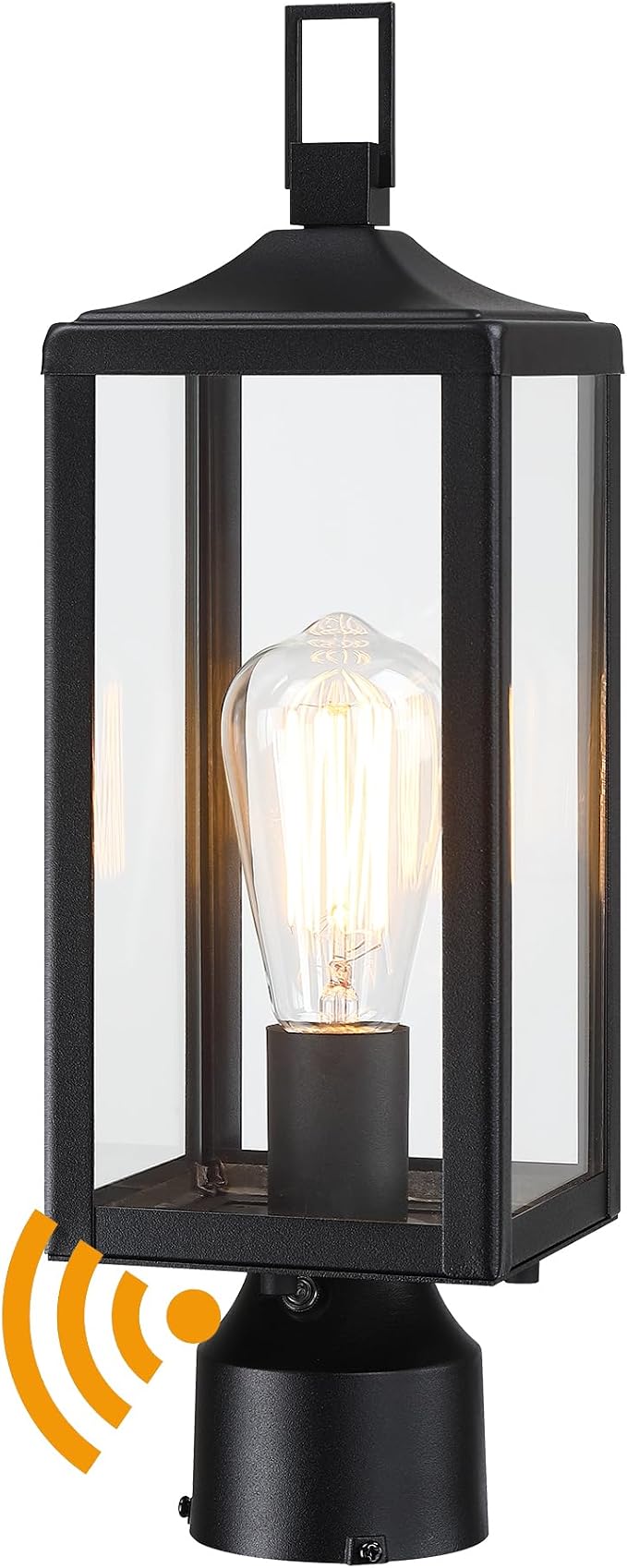 17 Inch Outdoor Lamp Post Light Dusk to Dawn Outside Lamp Posts Outdoor Lighting Exterior Gate Post Lights Photocell Pillar Lantern