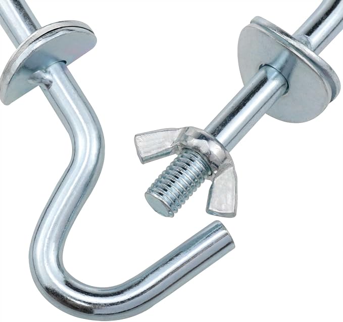 Zinc Heavy Duty Replacement Hook Bracket Replacement Hammock Hammock Accessories Hammock Attachment Hammock Hook Suitable for Indoor and Outdoor hammocks -2pcs