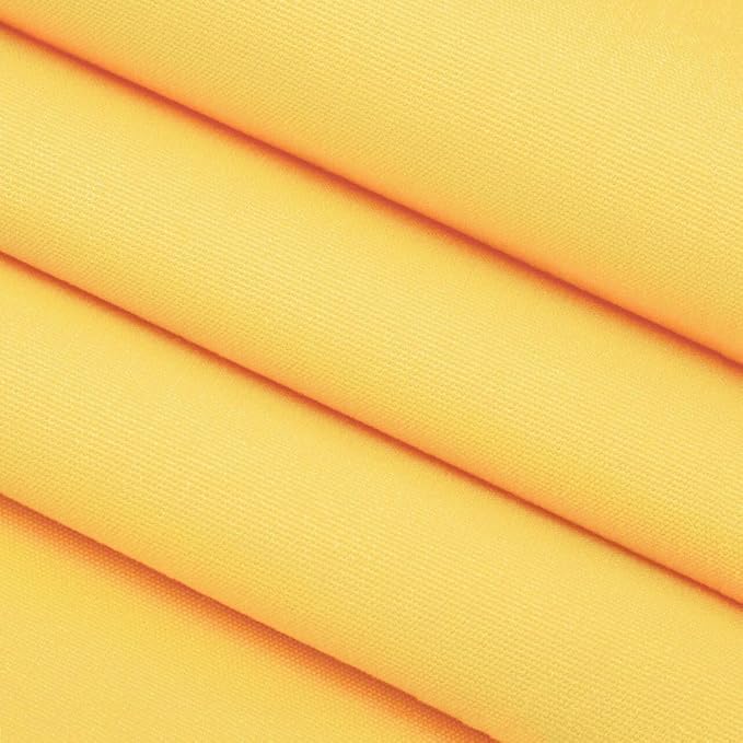 RSH DECOR Sunbrella Square Throw Pillows Set of 2, 17x17 Inch Decorative Pillows for Couch, Water-Resistant Patio Furniture Pillows, Performance Fabric, Canvas Buttercup Yellow - Made in USA