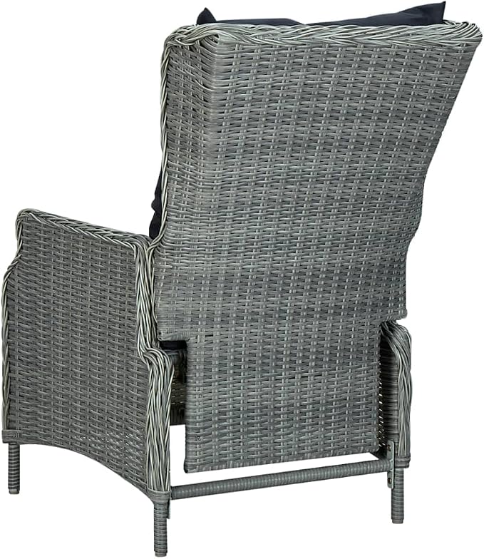 Patio Set,Backyard Furniture,deep Seating Outdoor Furniture,9 Piece Patio Dining Set with Cushions Poly Rattan Light Grayoutdoor Furniture Ottoman,Patio Chairs with Ottomans,