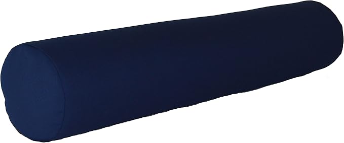 Furniture Barn USA 7" x 36" Bolster Pillow, Navy Blue