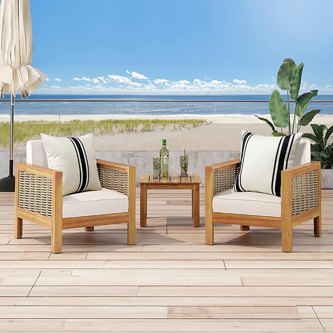 OTOSTAR Pack of 2 Outdoor Waterproof Decorative Pillow Covers 16x16 Inch Linen Geometry Pillowcases Cushion Case Garden Throw Pillow Covers Pillows Shell for Patio Furniture Couch Tent Balcony (Black)